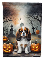 Haunt & Co Halloween Pug Dog House Flag 28x40IN Double-Sided Polyester Decorative Sleeve Pole Flag