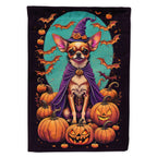 Haunt & Co Halloween Italian Greyhound Dog House Flag 28x40IN Double-Sided Polyester Decorative Sleeve Pole Flag