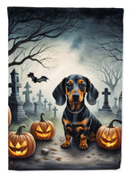 Haunt & Co Halloween Boykin Spaniel Dog House Flag 28x40IN Double-Sided Polyester Decorative Sleeve Pole Flag