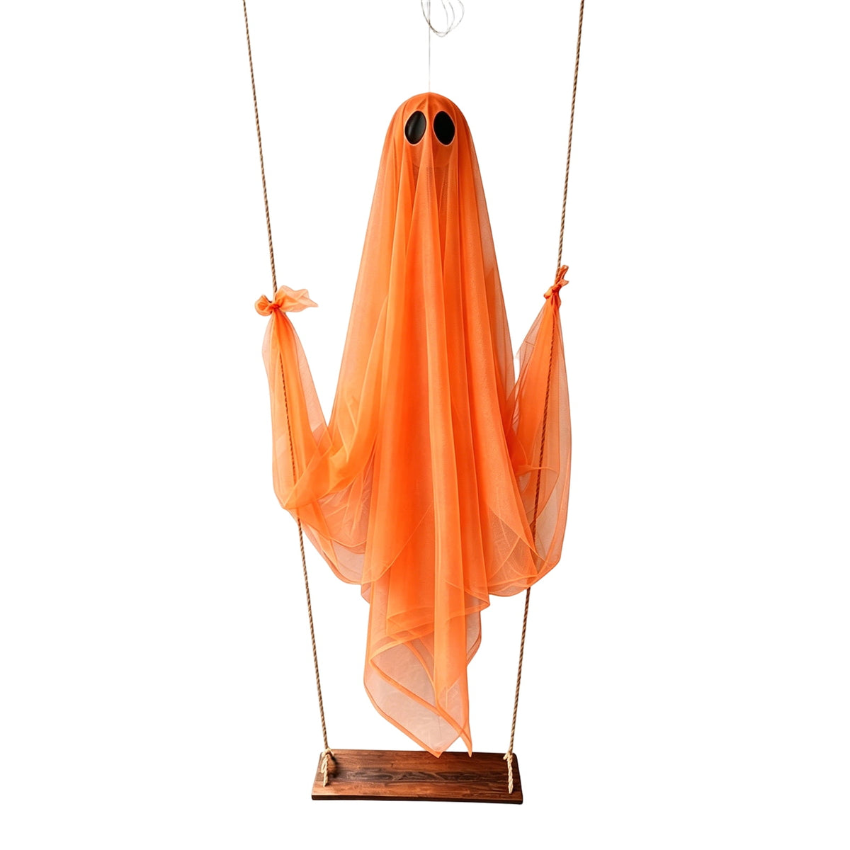 Haunt & Co Halloween Decorations Outdoor, Set of 3 Multicolor Large Swing Hanging Ghost Decor, Wind Sway Spooky Silhouette Ornament for Yard Tree Porch Halloween Festival Party