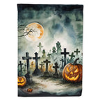 Haunt & Co Halloween Rottweiler Dog House Flag 28x40IN Double-Sided Polyester Decorative Sleeve Pole Flag
