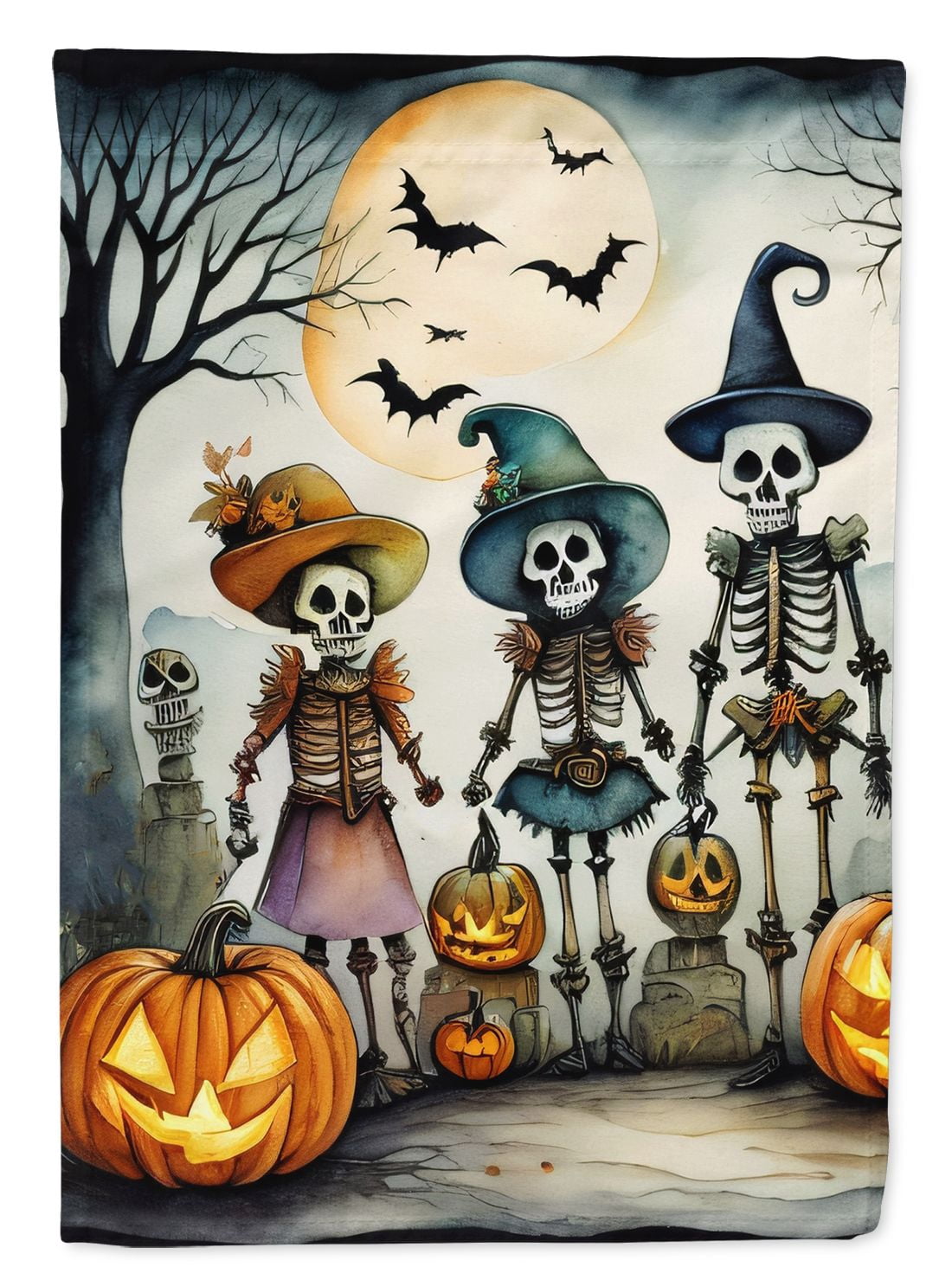 Haunt & Co Halloween Rottweiler Dog House Flag 28x40IN Double-Sided Polyester Decorative Sleeve Pole Flag