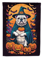 Haunt & Co Halloween Keeshond Dog House Flag 28x40IN Double-Sided Polyester Decorative Sleeve Pole Flag