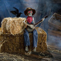 Haunt & Co 39" Animated Skeleton Playing Banjo Decoration