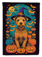 Haunt & Co Halloween Rottweiler Dog House Flag 28x40IN Double-Sided Polyester Decorative Sleeve Pole Flag