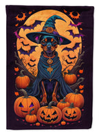 Haunt & Co Halloween Papillon Dog House Flag 28x40IN Double-Sided Polyester Decorative Sleeve Pole Flag