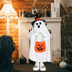 Haunt & Co Halloween Ornament Ghost Candy Ghost Glowing Decoration With Candy Pocket For Trick Or Treat