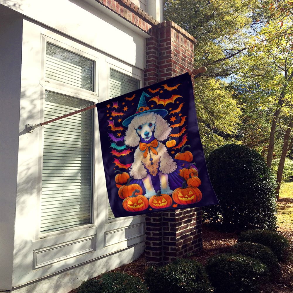 Haunt & Co Halloween Pug Dog House Flag 28x40IN Double-Sided Polyester Decorative Sleeve Pole Flag