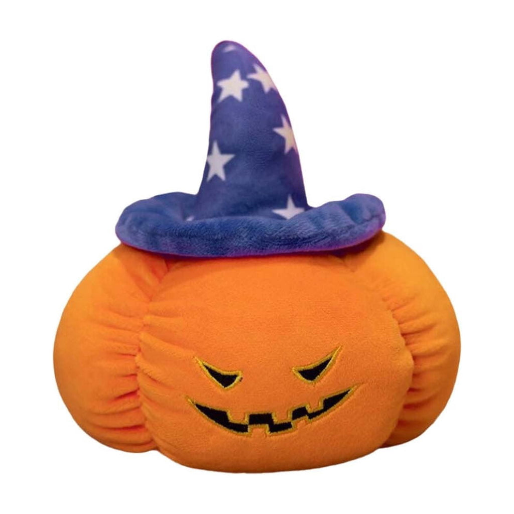 Haunt & Co Halloween Pumpkin Plush Pillow Decor Soft Cotton Pumpkin Cushion Soft Stuffed Figure Autumn Seasonal Ornament Cozy Home Decoration Halloween Party Sofa Bed Chair Accent Gift Holiday Display