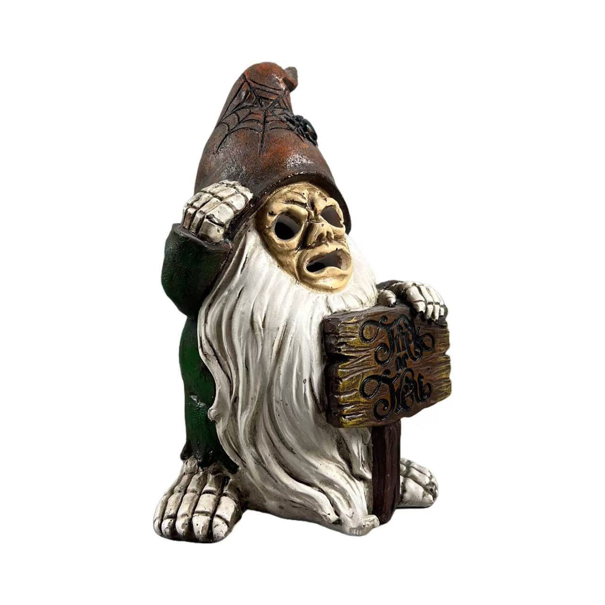 Haunt & Co Halloween Resin Skeletons, Small Ornaments Elderly Decorations for Outdoor Courtyards Living Rooms Gifts