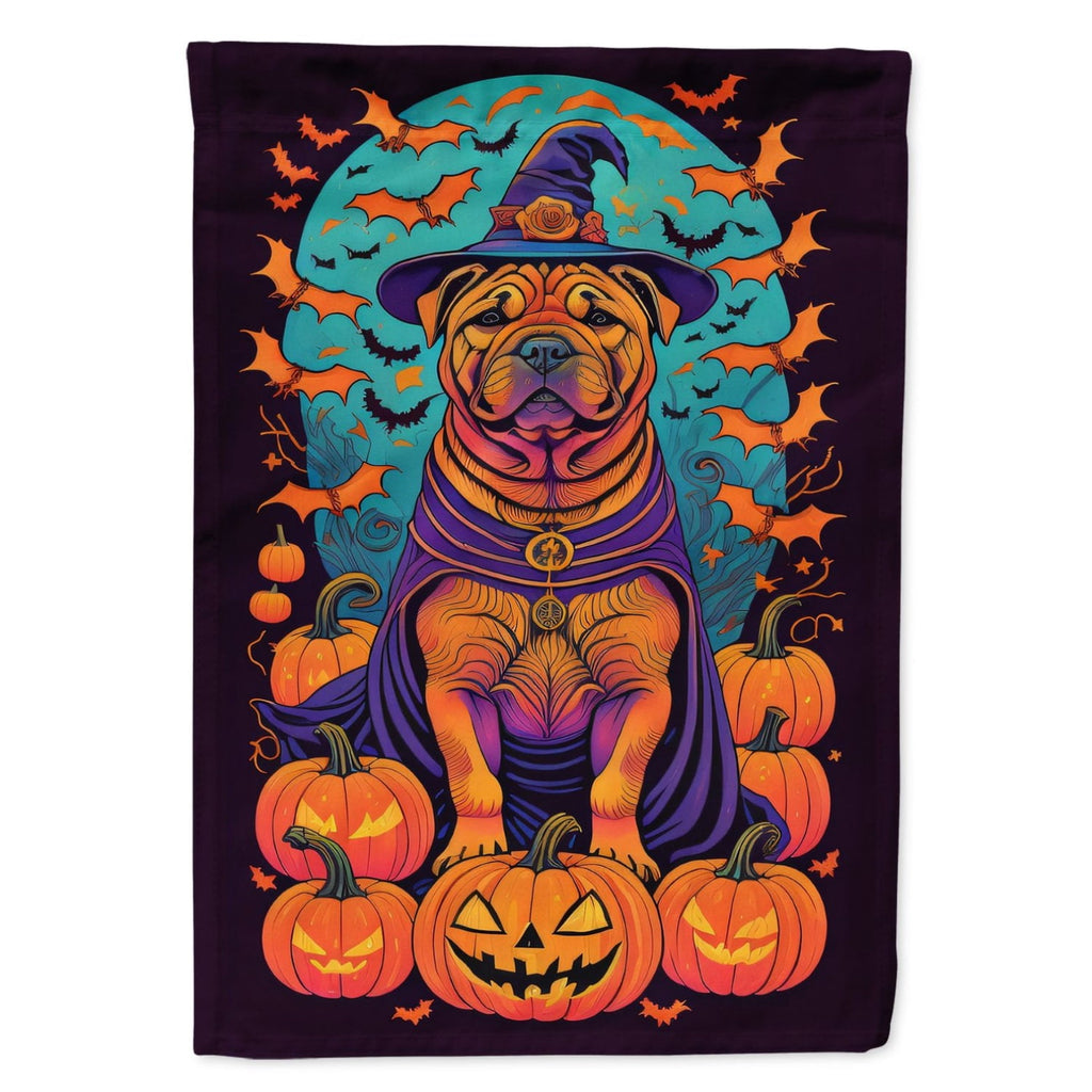 Haunt & Co Halloween Boykin Spaniel Dog House Flag 28x40IN Double-Sided Polyester Decorative Sleeve Pole Flag