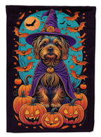 Haunt & Co Halloween Papillon Dog House Flag 28x40IN Double-Sided Polyester Decorative Sleeve Pole Flag