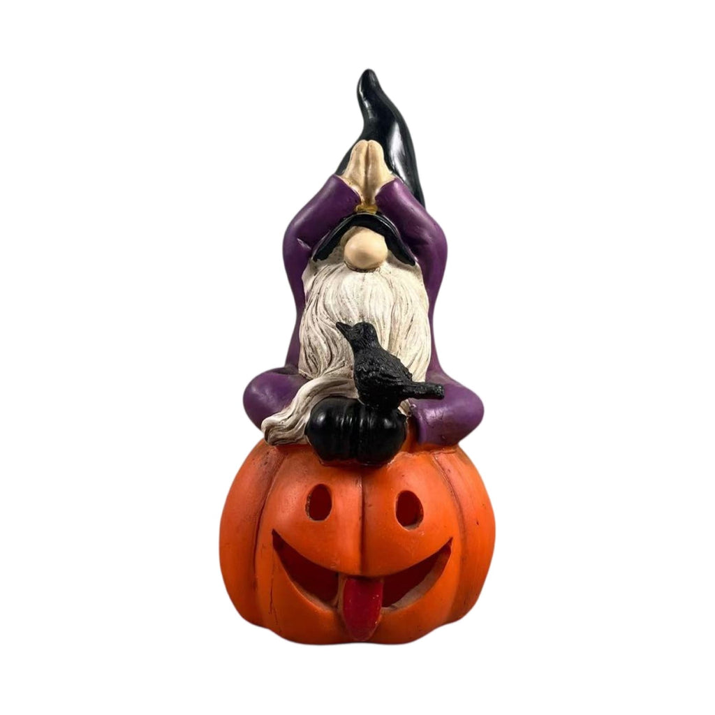 Haunt & Co Halloween Spooky Ghostface Dwarf Ornaments â?? Quirky Faces with Eerie Shadows, Halloween Decorations for Dining Tables, Party Setups & Indoor Halloween Displays â?? perfect for Halloween Parties