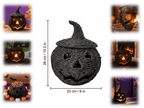Haunt & Co White Ghost with Witch Hat, Ghost Ornaments Holiday Home Decor Halloween Tabletop Cute Ghost Figurines for Party Mantel Shelf Display Festive Celebrations