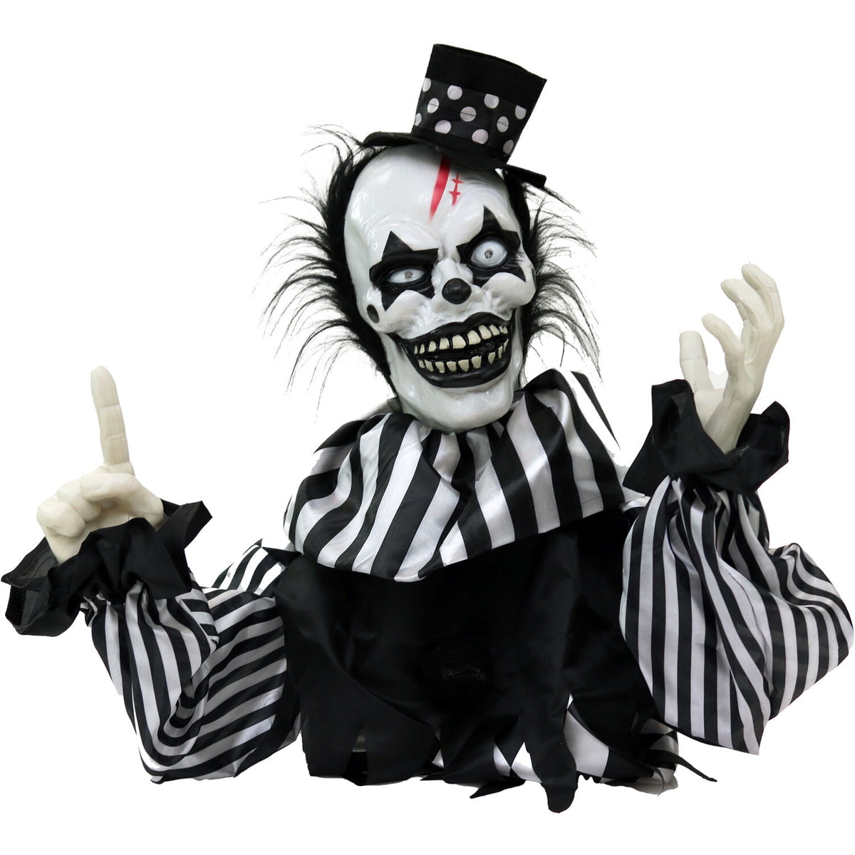 Haunt & Co 1.8 ft Groundbreaker Clown-Vile, Multi-Color