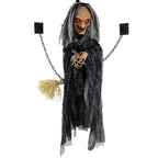 Haunt & Co 5.75 ft Animatronic Witch Indoor/Covered Outdoor