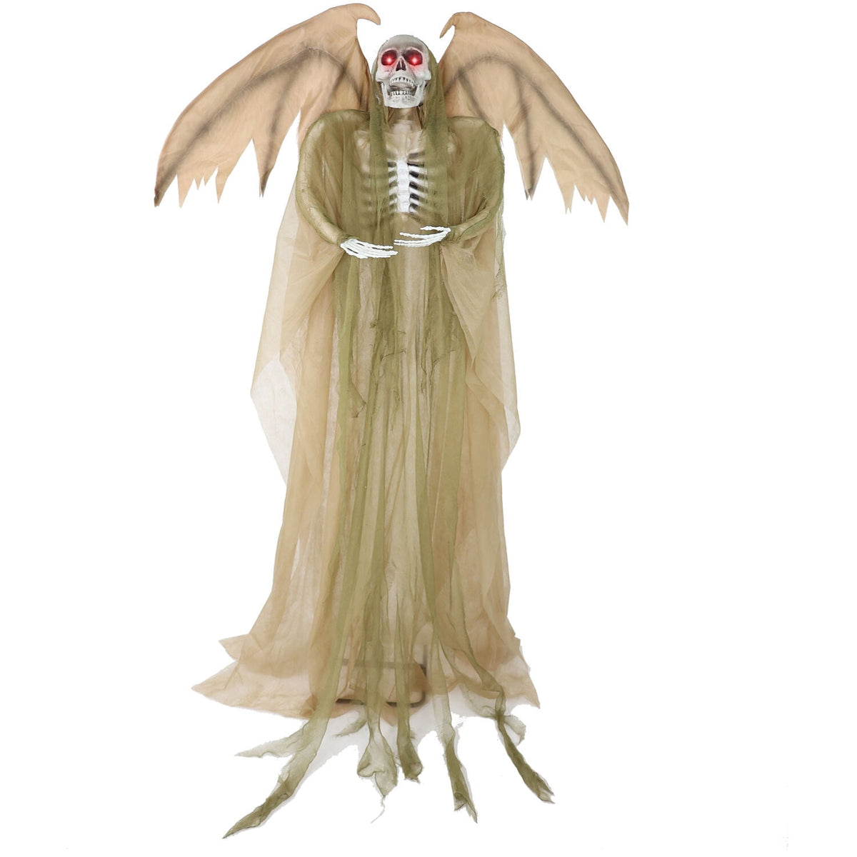 Haunt & Co 5.5 ft Life-size Animatronic Reaper with Wings