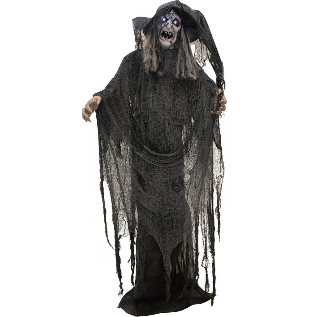 Haunt & Co 5.75 ft Animatronic Witch Indoor/Covered Outdoor
