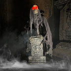Haunt & Co 3 ft Touch-Activated Rising Reaper with Tombstone Halloween Accessory