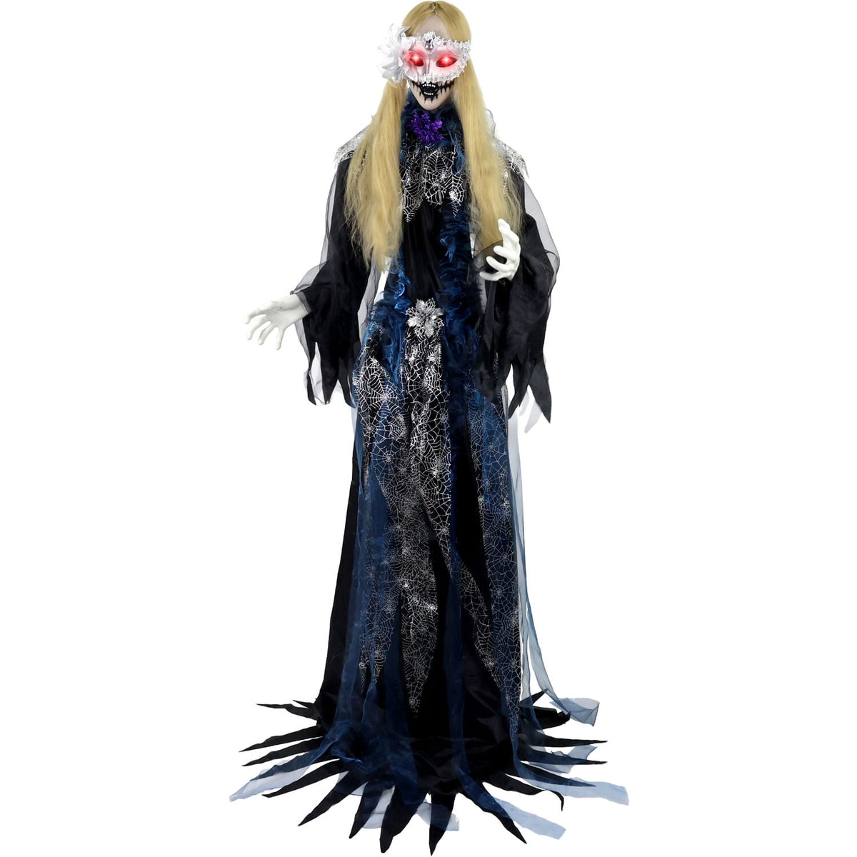 Haunt & Co 6.5 Ft Life-Size Animatronic Bride Indoor/Outdoor , Multicolor