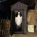 Haunt & Co 6.7 ft. Motion-Triggered Mausoleum Halloween Animatronic by Tekky