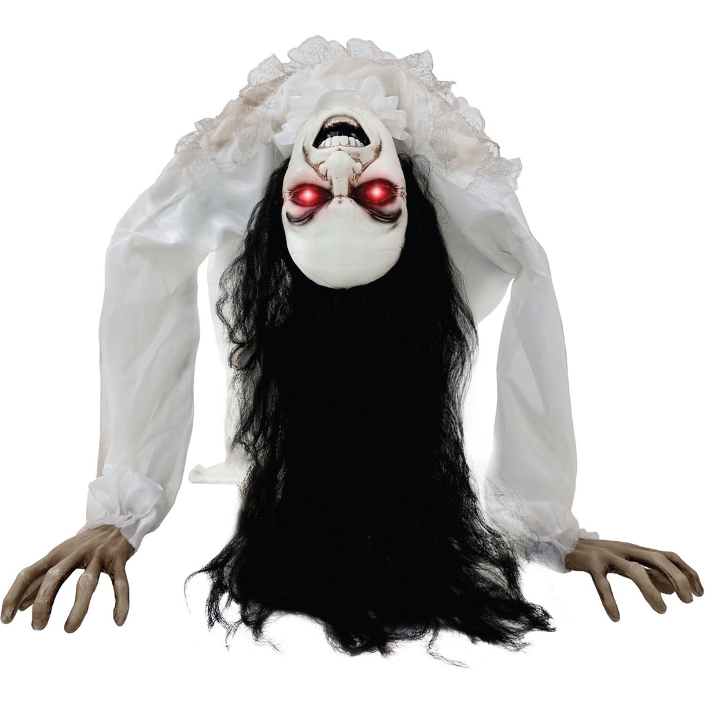 Haunt & Co Lifesize 35" Animatronic Possessed Woman with Lights and Sound