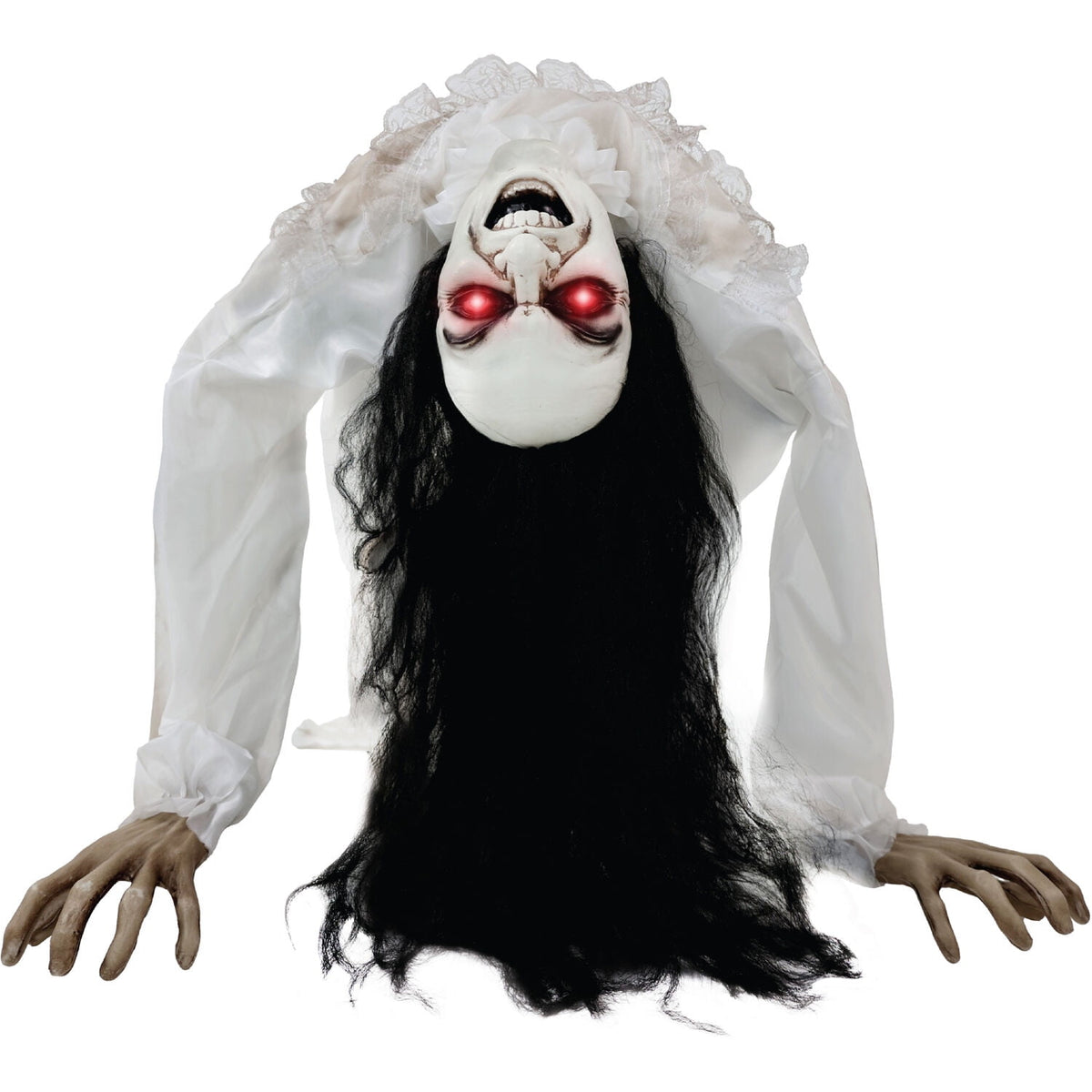 Haunt & Co Lifesize 35" Animatronic Possessed Woman with Lights and Sound