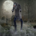 Haunt & Co 7 ft Tall Motion-Activated Towering Werewolf, Premium Halloween Animatronic, Plug-In