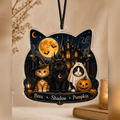 Haunt & Co Haunted House Cats Acrylic Halloween Hanging Ornament