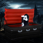 Haunt & Co HOMCOM 8ft Inflatable Halloween Mirror Face Ghost, Outdoor LED Display