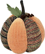Haunt & Co Knitted Pumpkin Decor, Fall Harvest Crochet Pumpkins, Cute Knit Pumpkin Ornaments for Halloween Thanksgiving Home Decor, Fall Room Mantel Table Decoration (RL)
