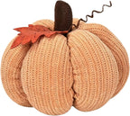 Haunt & Co Knitted Pumpkin Decor, Fall Harvest Crochet Pumpkins, Cute Knit Pumpkin Ornaments for Halloween Thanksgiving Home Decor, Fall Room Mantel Table Decoration (RL)