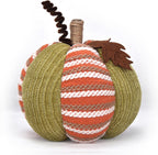 Haunt & Co Knitted Pumpkin Decor, Fall Harvest Crochet Pumpkins, Cute Knit Pumpkin Ornaments for Halloween Thanksgiving Home Decor, Fall Room Mantel Table Decoration (RL)