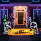 Haunt & Co 10' Halloween Inflatables Outdoor Halloween Tomb Decoration Banner Blow up Decor