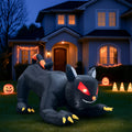 Haunt & Co 4.5' Halloween Inflatables Outdoor Giant Cat Blow up Decor