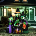 Haunt & Co 6' Halloween Inflatables Outdoor Halloween Witches Decoration Blow up Witches