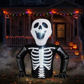 Haunt & Co 6' Halloween Inflatables Skeleton Outdoor Emerging Skeleton,Built-In LED