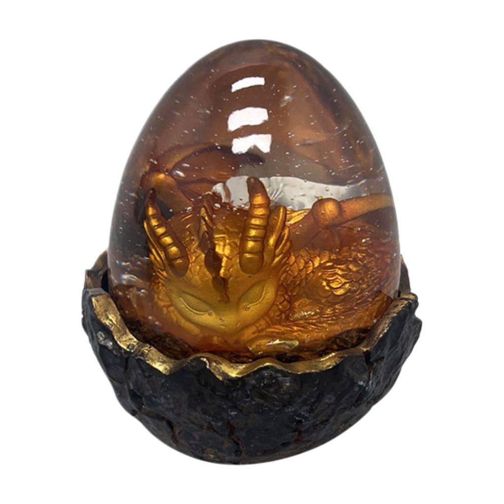 Haunt & Co Kyusrd Led Candlelight Lamp for Halloween Decor,Transparent Lavas Dragons Egg Ornament With LED Breathing Light