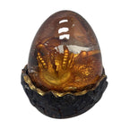 Haunt & Co Kyusrd Led Candlelight Lamp for Halloween Decor,Transparent Lavas Dragons Egg Ornament With LED Breathing Light