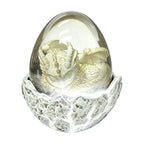 Haunt & Co Kyusrd Led Candlelight Lamp for Halloween Decor,Transparent Lavas Dragons Egg Ornament With LED Breathing Light
