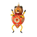 Haunt & Co Larry Fraga Designs Orange Bug - 1 Ornament 7 Inch, Glass - Halloween Ornament Bug Bear