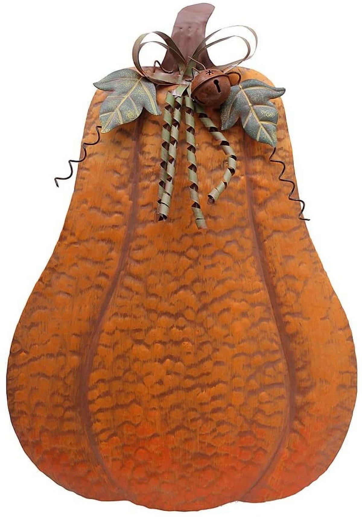 Haunt & Co Metal Pumpkin Harvest Fall Decor Thanksgiving Halloween Outdoor Yard Garden Decor Free Standing Pumpkin Decorations for Home (H-24.5")