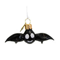 Haunt & Co Morawski 1.00In Mini Black Bat, Glass, Ornament Halloween Small Size 11470