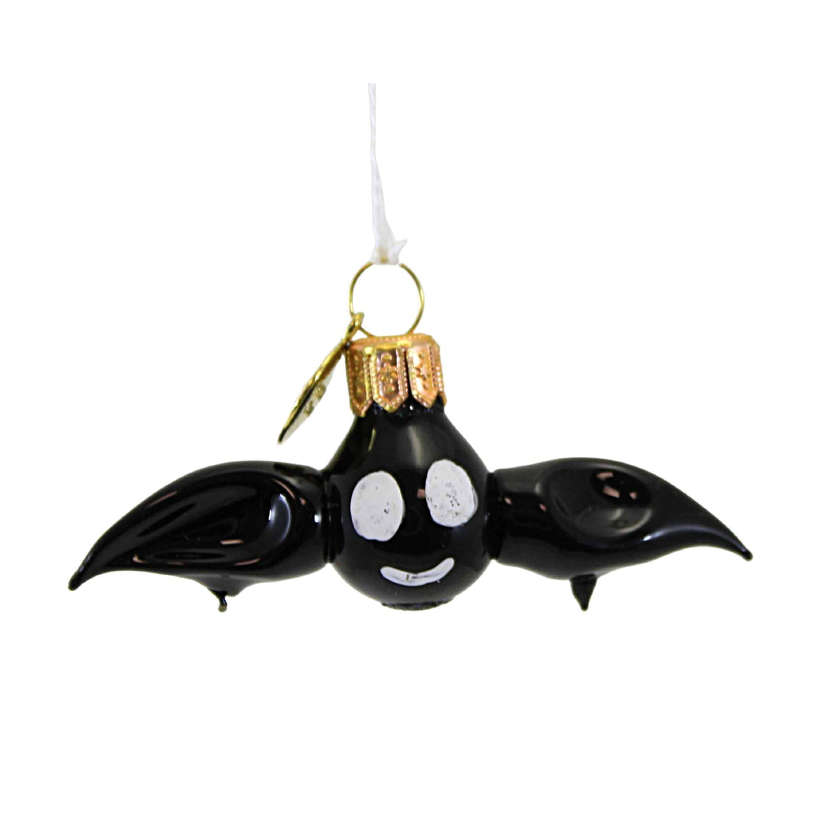 Haunt & Co Morawski 1.00In Mini Black Bat, Glass, Ornament Halloween Small Size 11470