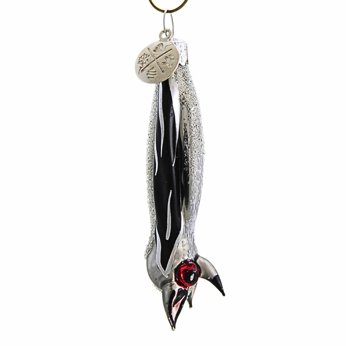 Haunt & Co Morawski 2.75In Black And Silver Mini Bat, Glass, Ornament Halloween Gem Size 17446
