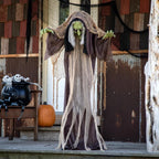Haunt & Co 43 1/4" x 4 Ft. 9" Light-Up Hunchback Witch Standing