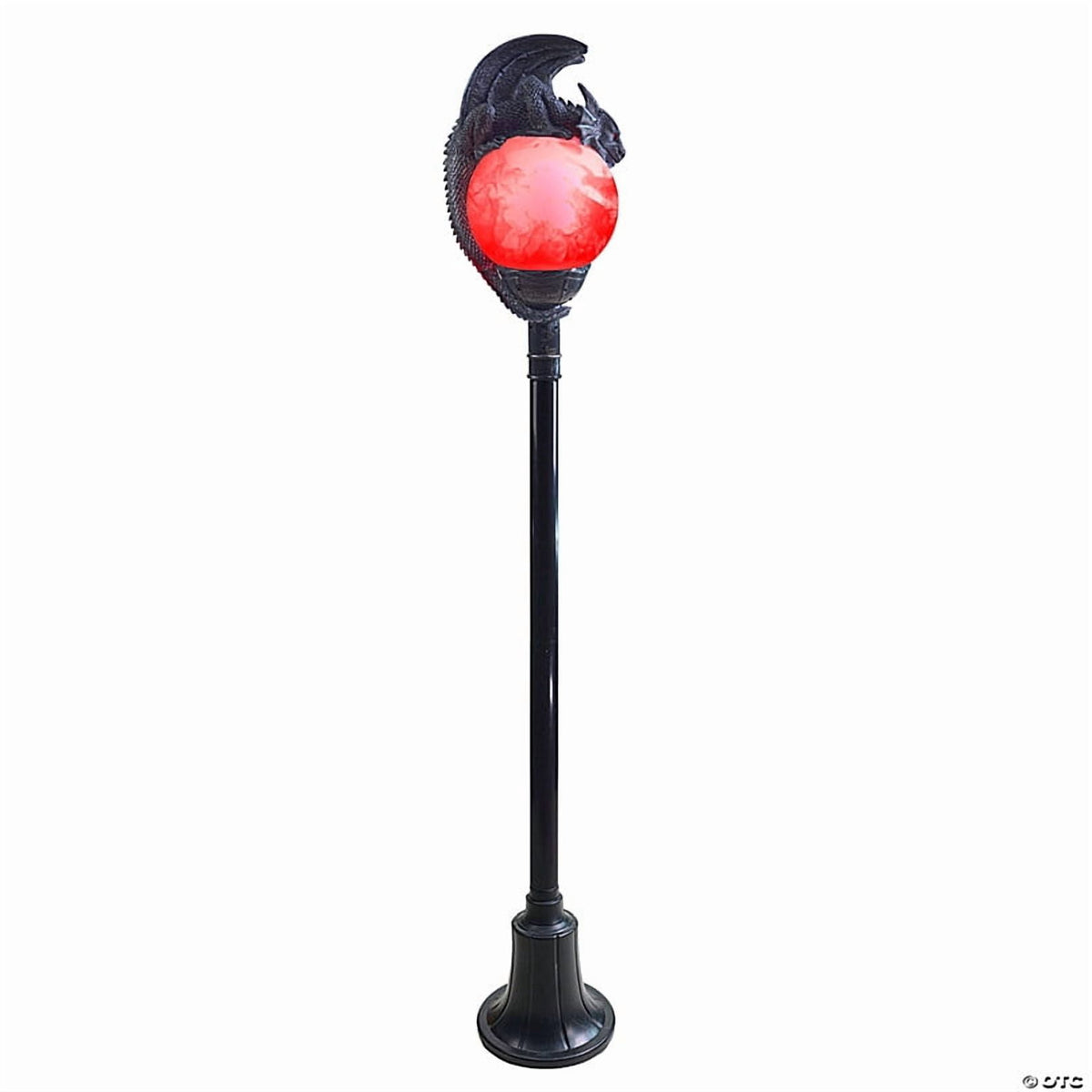 Haunt & Co TT59073 6 ft. Light-Up Flaming Dragon Lamp Post with Sound