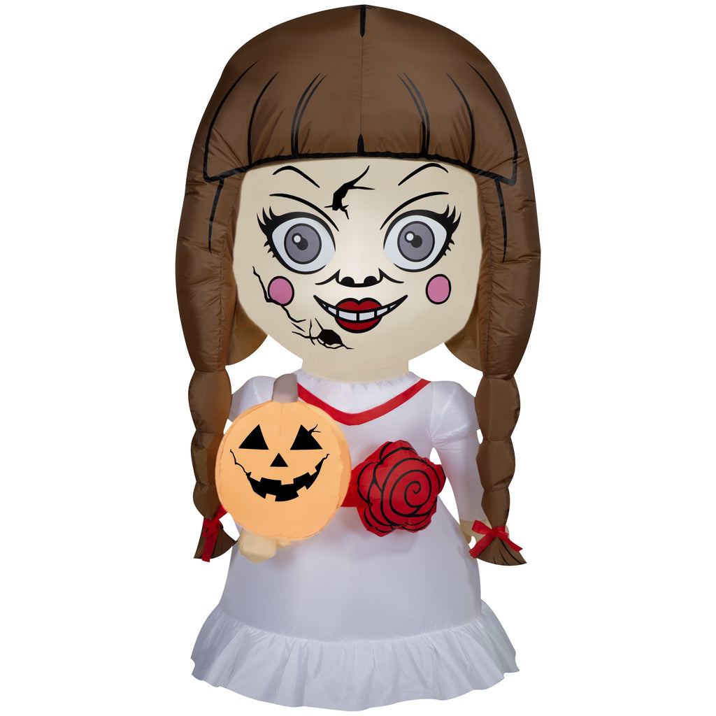 Haunt & Co New Warner Bros. Halloween The Conjuring's Annabelle Airblown Yard Inflatable Decor, 4.5'