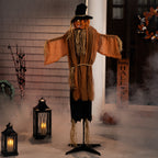 Haunt & Co Animated Jack-O'-Lantern Scarecrow - 6'