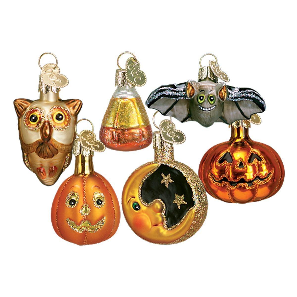 Haunt & Co Ornaments: Halloween Decorations Glass Blown Ornaments for Christmas Tree, Miniature Halloween